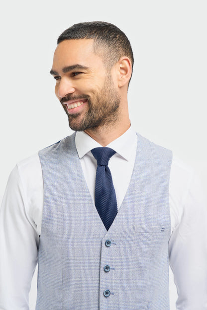 Cavani Caridi Sky Blue Waistcoat