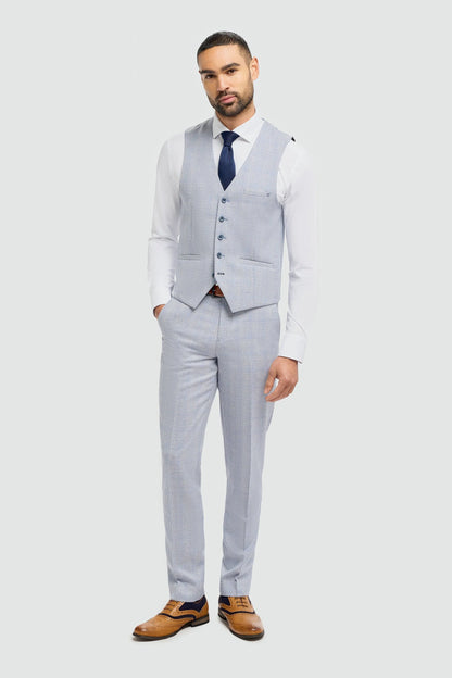 Cavani Caridi Sky Blue Waistcoat