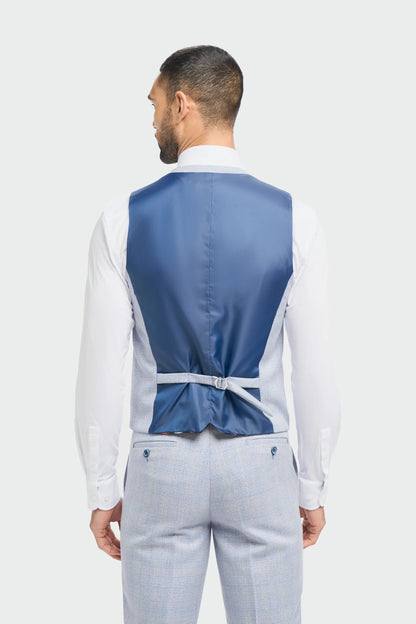 Cavani Caridi Sky Blue Waistcoat