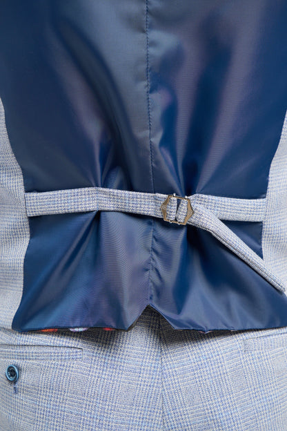 Cavani Caridi Sky Blue Waistcoat