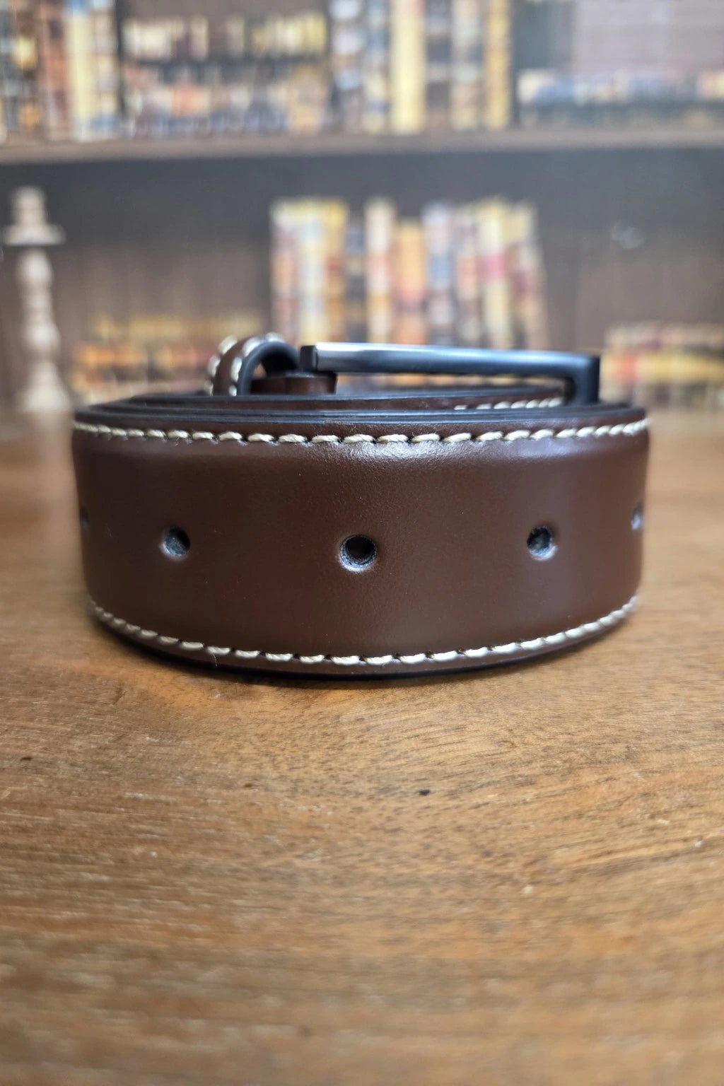 Cavani Brown Leather Belt