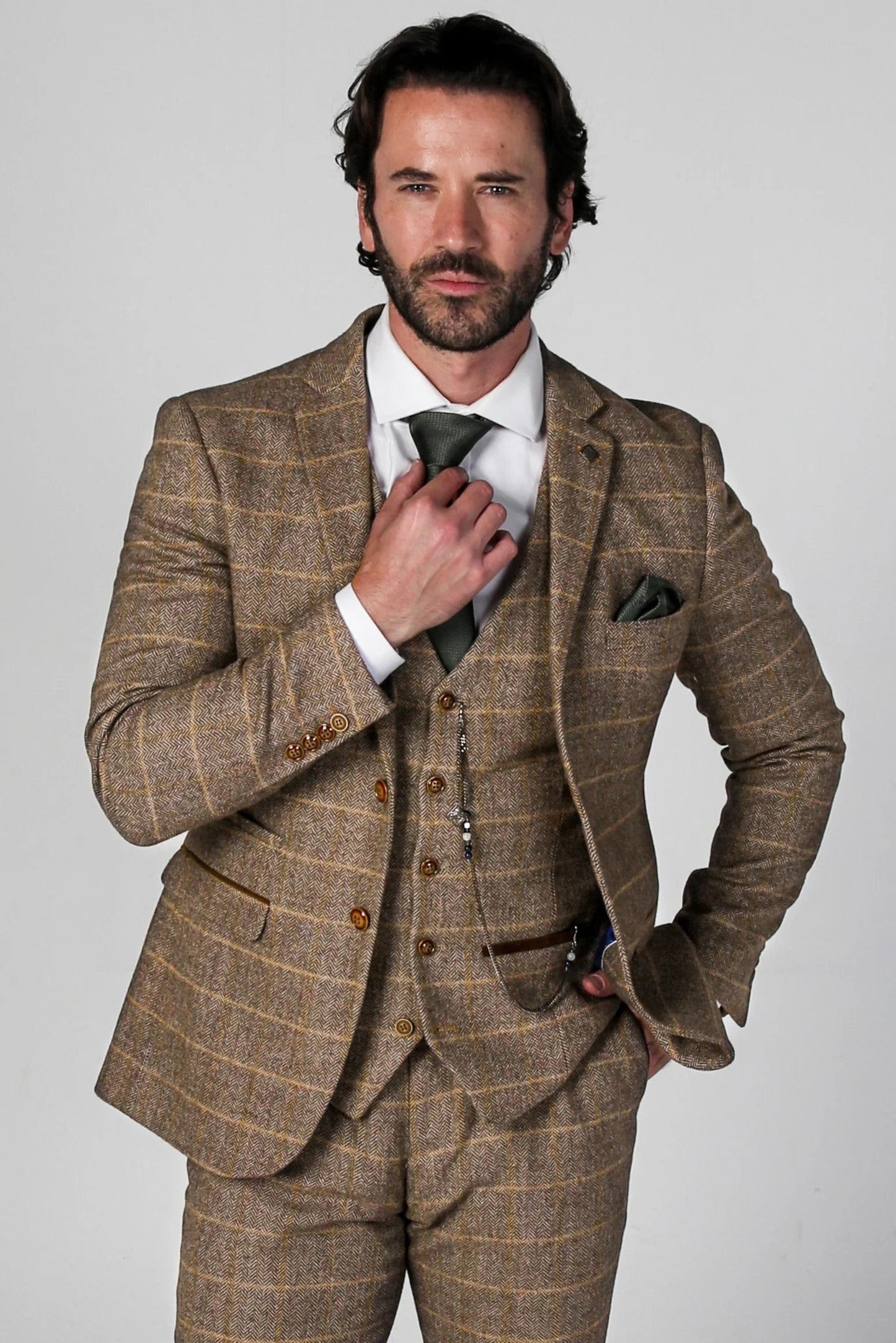 Harris tweed 3 piece suit best sale