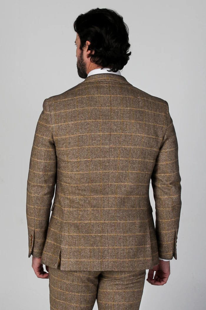 HARRIS BROWN TWEED BLAZER