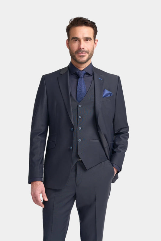 CAVANI BOND MIDNIGHT NAVY 3-PIECE SUIT