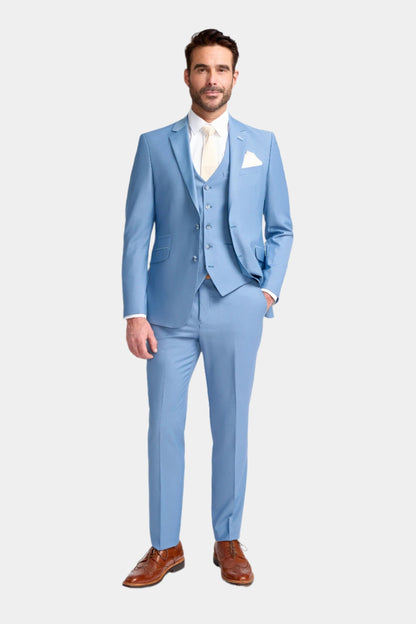 BOND OCEAN BLUE 3-PIECE SUIT