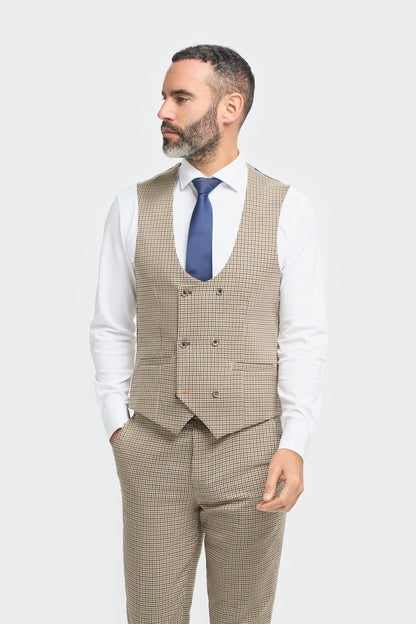 CAVANI ELWOOD HOUNDS-TOOTH 3-PIECE SUIT