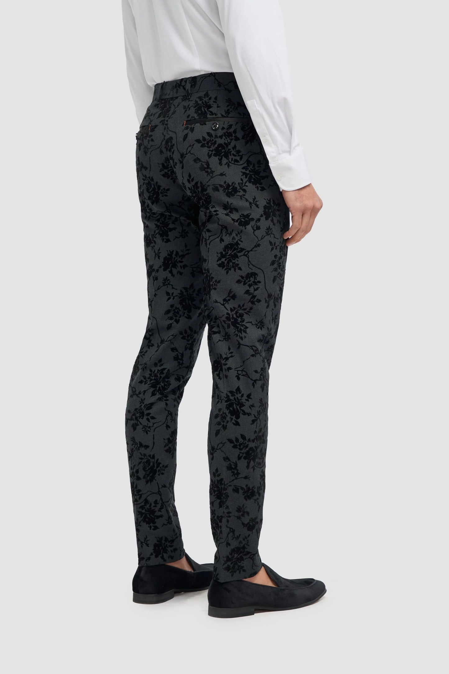 Cavani Georgi Black Floral Trousers