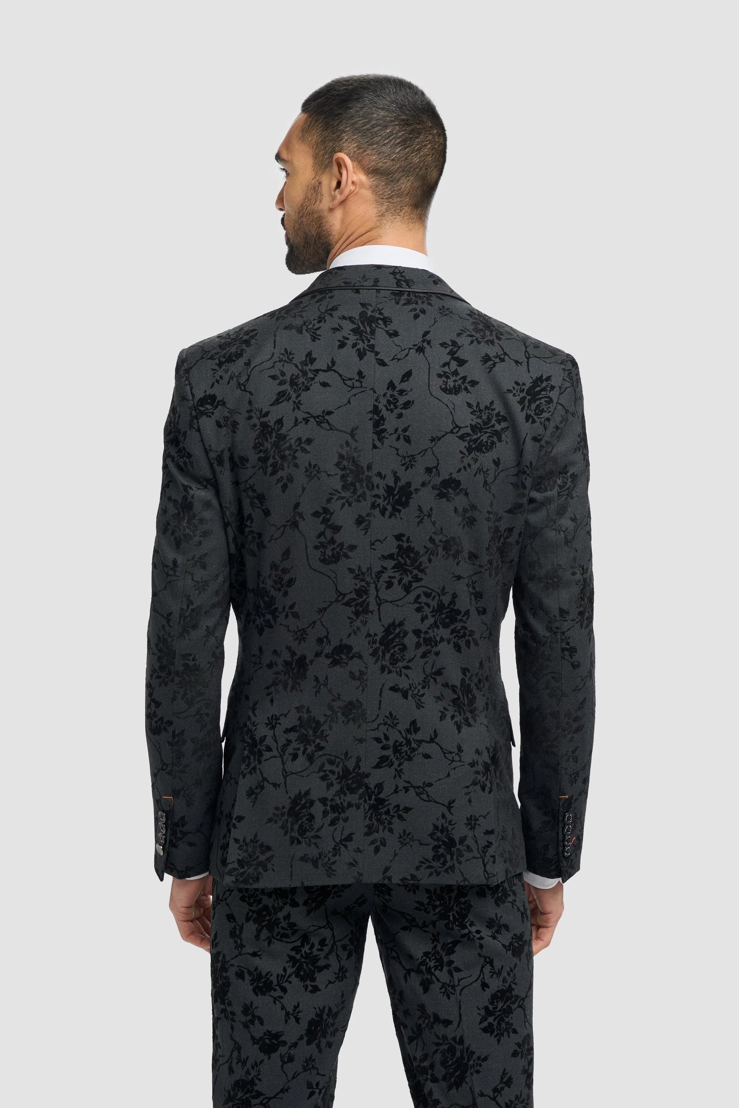 Cavani Georgi Black Floral Blazer