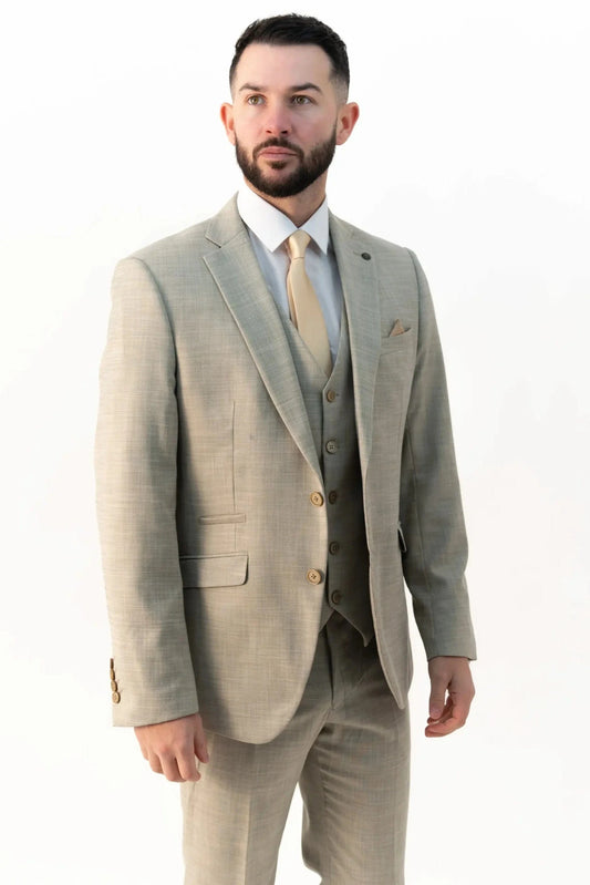 V2 CLASSIC HENRY PISTACHIO 3-PIECE SUIT