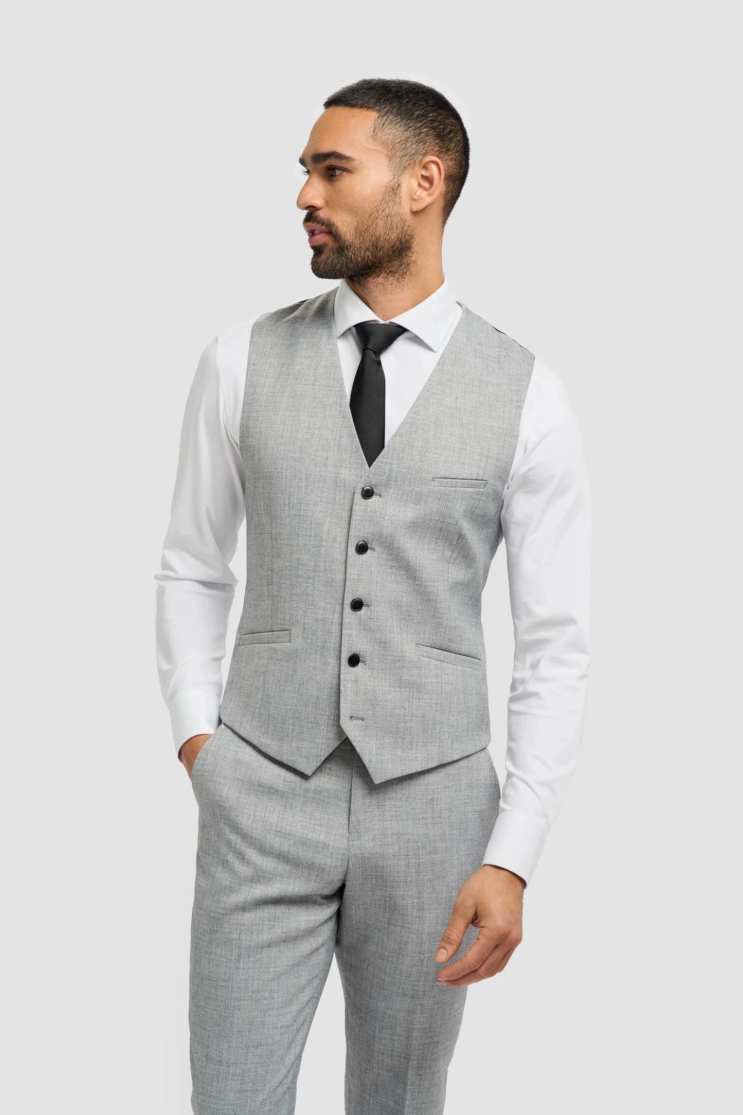 CAVANI MALIBU GREY 3-PIECE SUIT