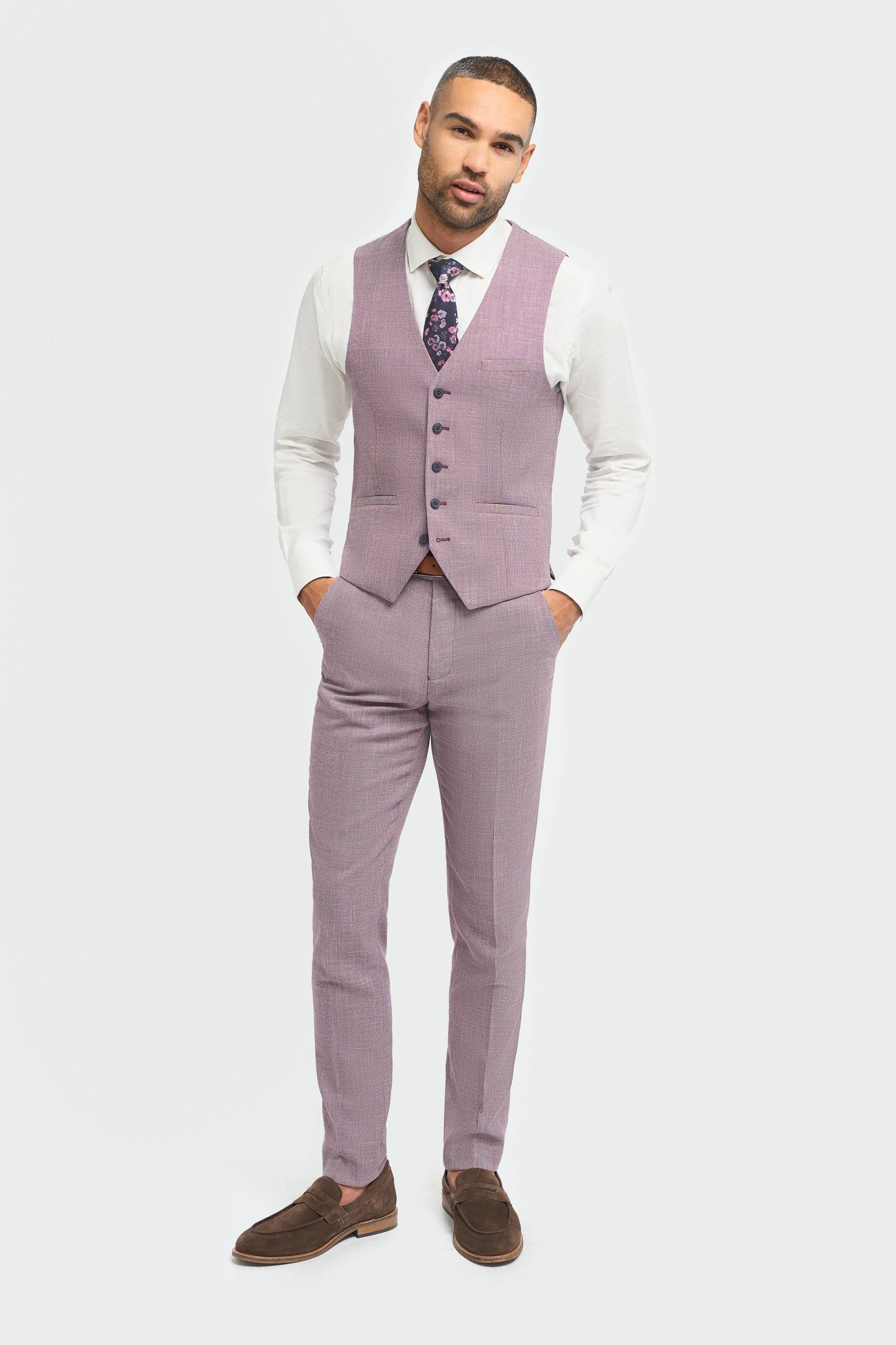 Cavani Miami Lilac Waistcoat