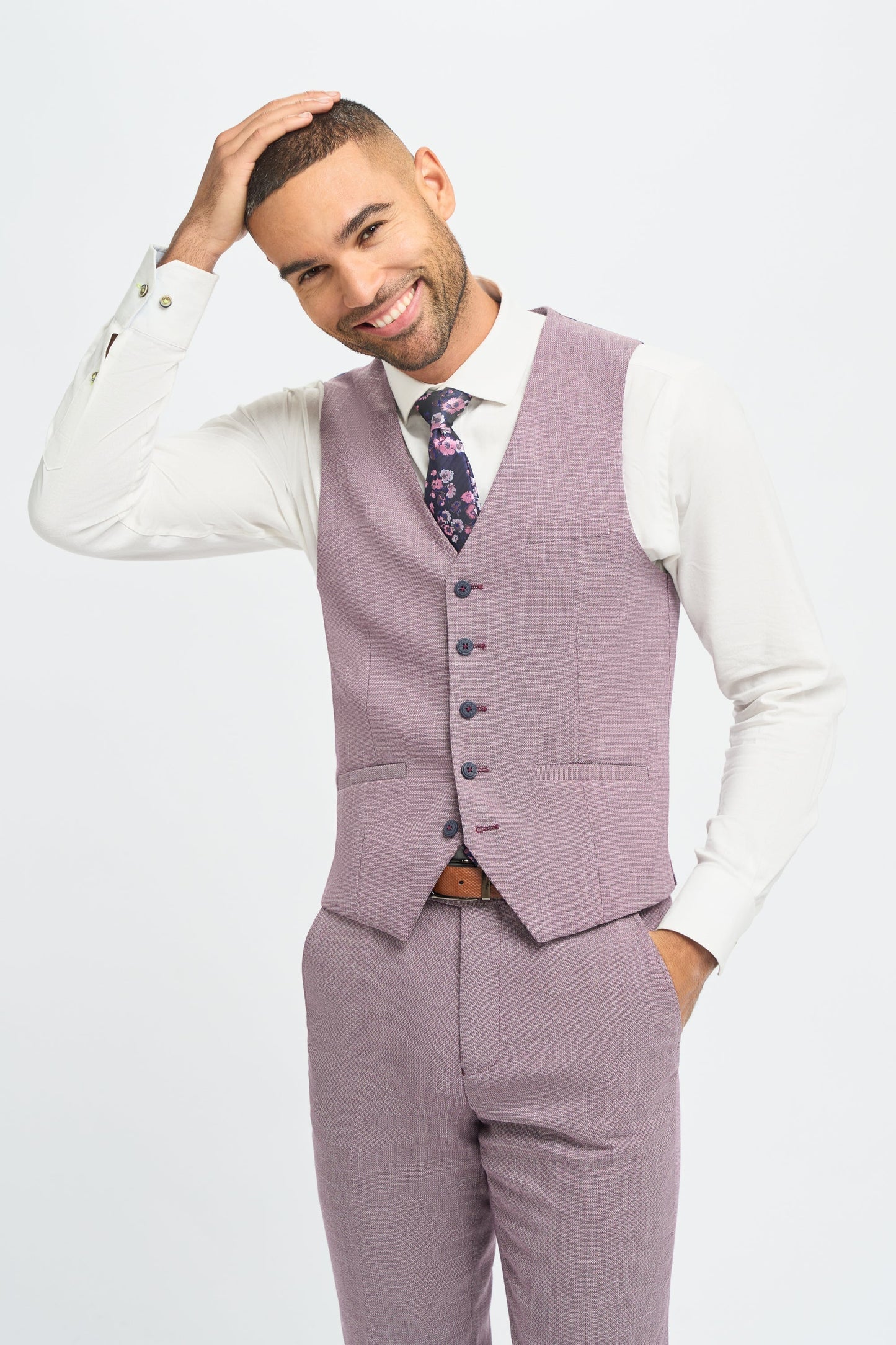 Cavani Miami Lilac Waistcoat