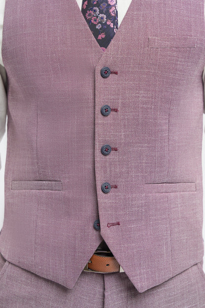 Cavani Miami Lilac Waistcoat