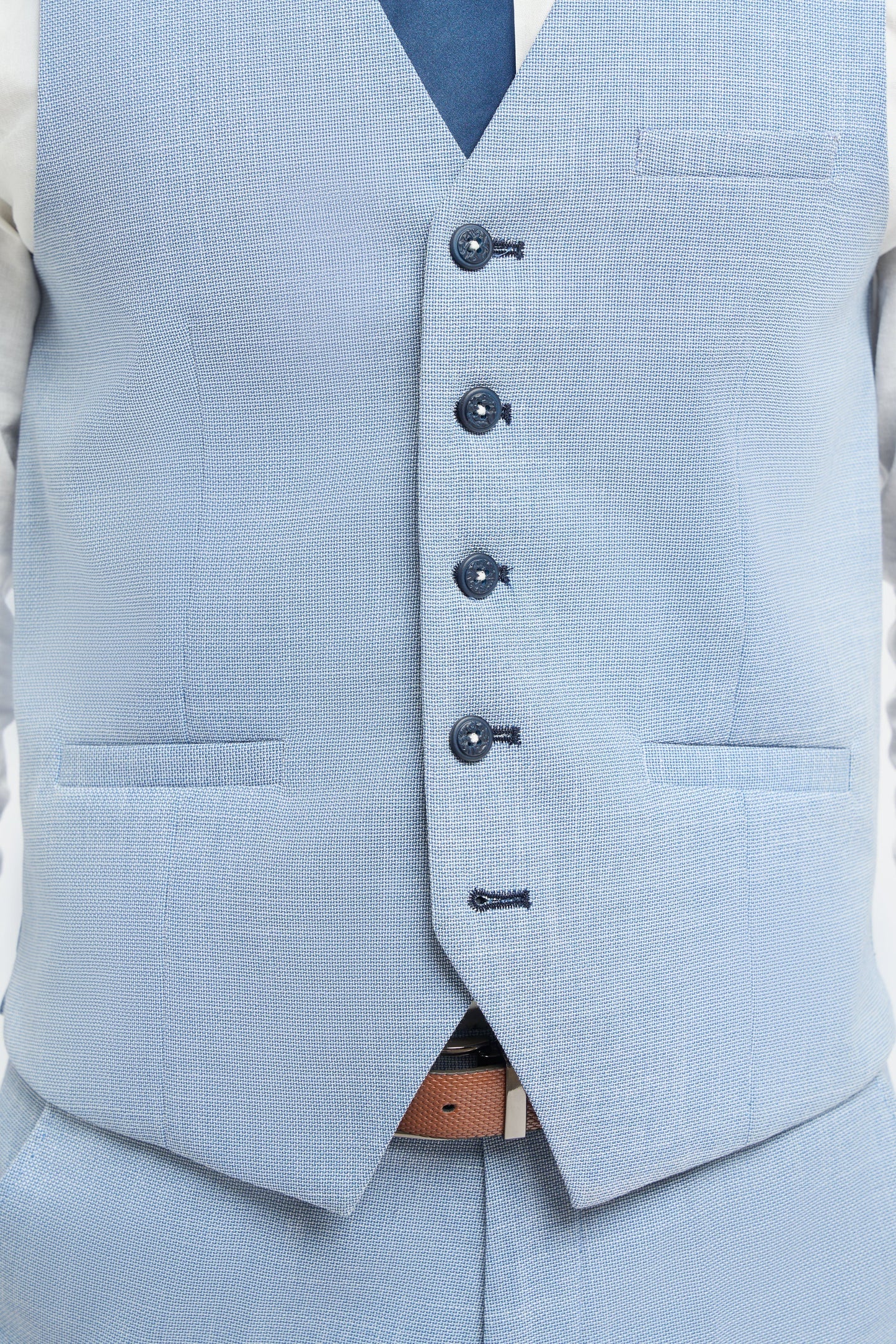 Cavani Miami Sky Blue Waistcoat