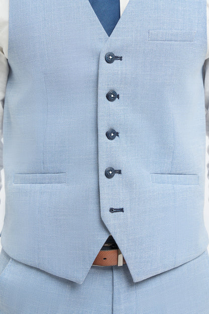 Cavani Miami Sky Blue Waistcoat