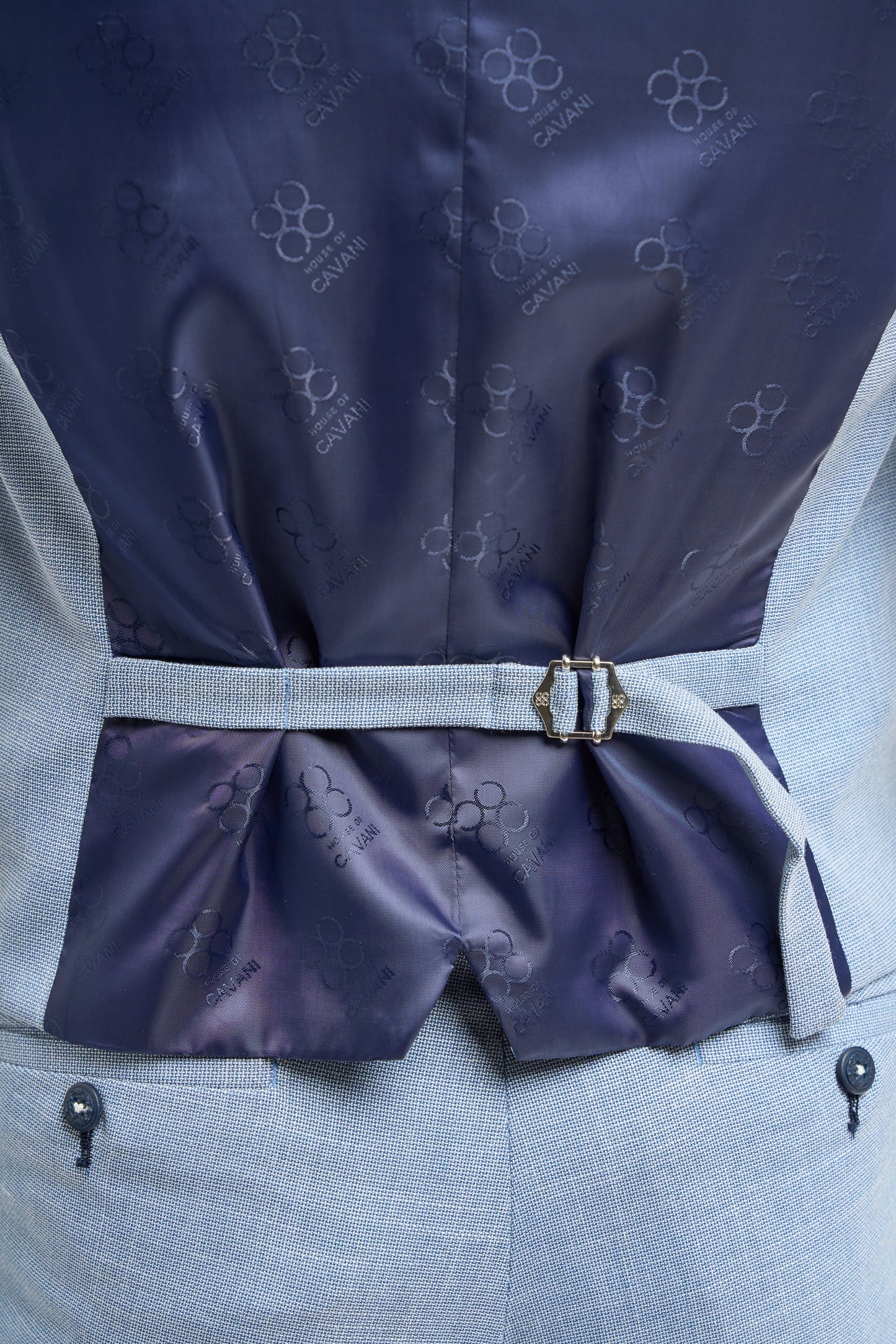 Cavani Miami Sky Blue Waistcoat