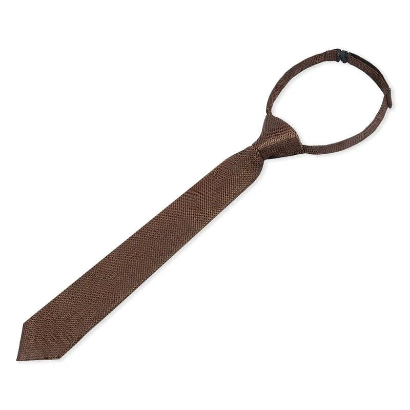 Boys Paul Andrew brown textured tie on a white background