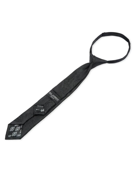 PAUL ANDREW BOYS BLACK PAISLEY TIE
