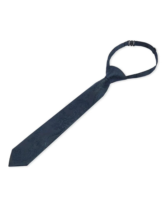 PAUL ANDREW BOYS NAVY PAISLEY TIE