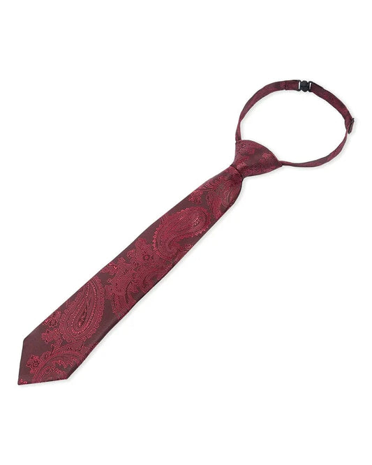 PAUL ANDREW BOYS RED PAISLEY TIE