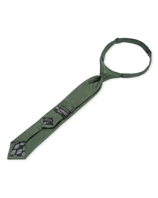 PAUL ANDREW BOYS GREEN TEXTURED TIE