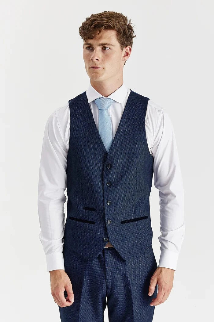 Paul Andrew Arthur Navy 3-Piece Suit