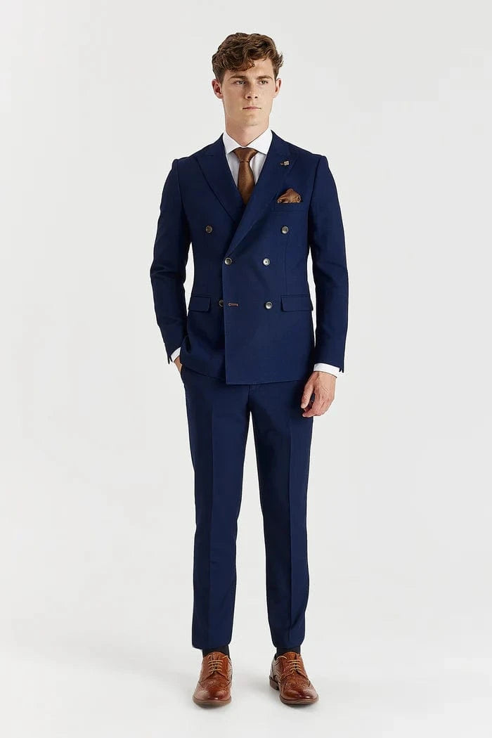 Paul Andrew Mayfair Navy Double-Breasted Suit