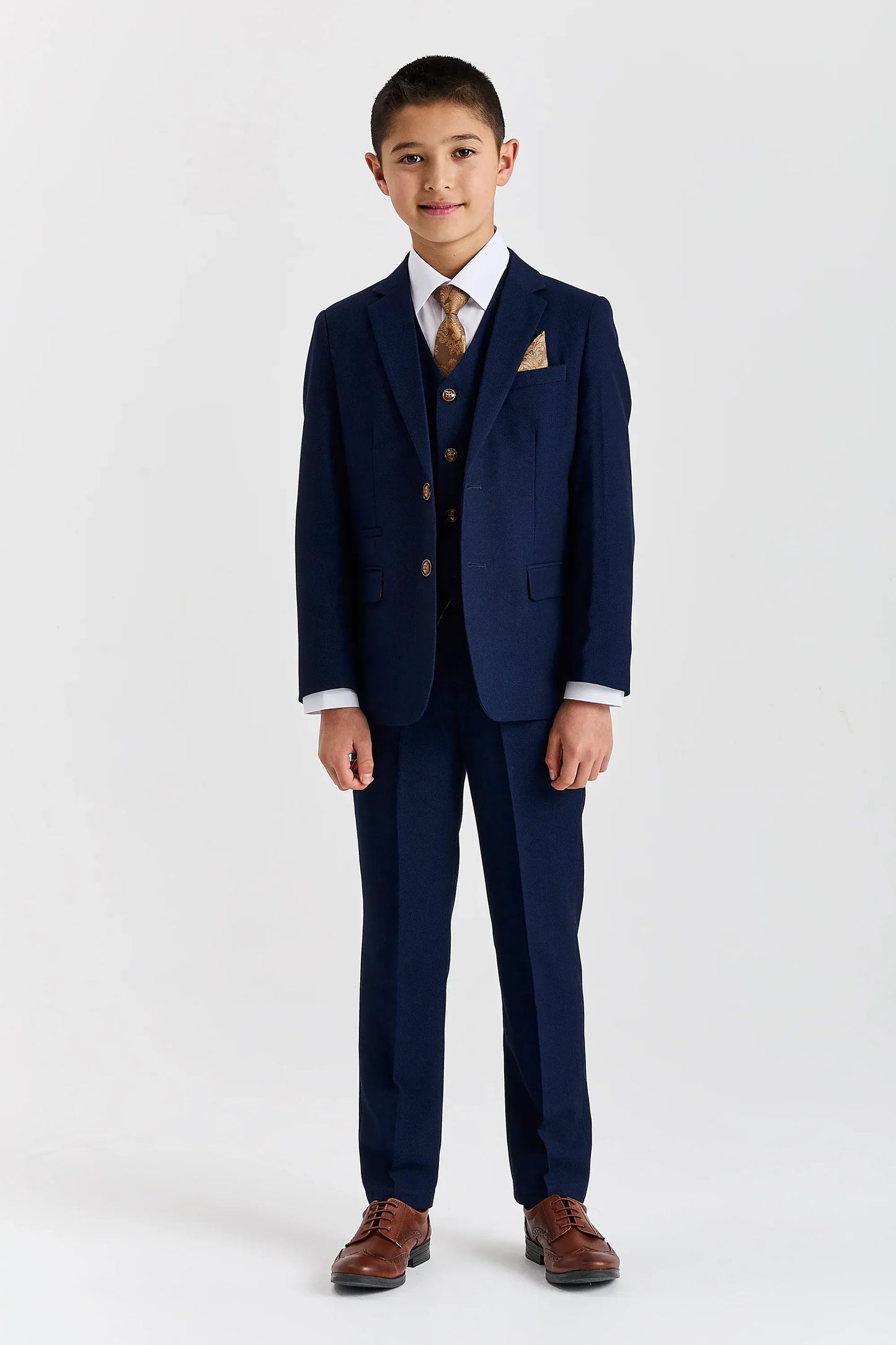 Paul Andrew Mayfair Navy Boys Three Piece Suit