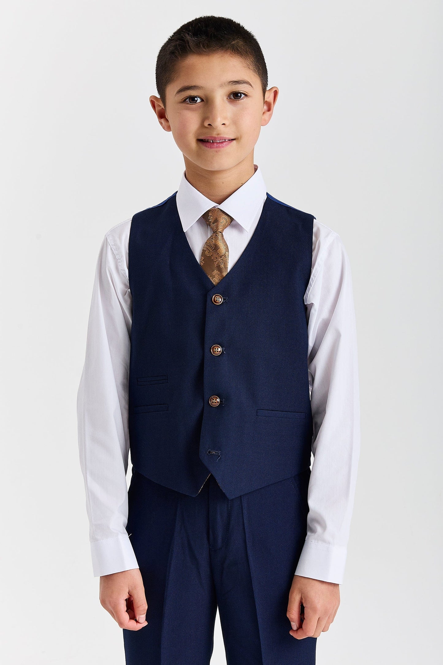 Paul Andrew Mayfair Navy Boys Three Piece Suit