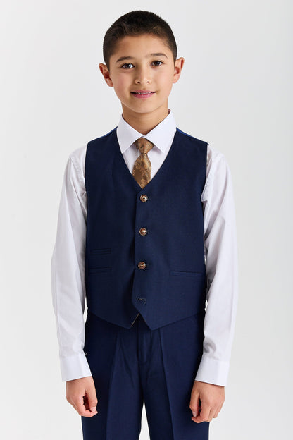 Paul Andrew Mayfair Navy Boys Three Piece Suit