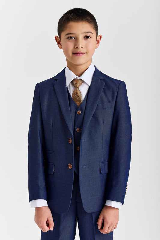 Paul Andrew Mayfair Blue Boys Three Piece Suit