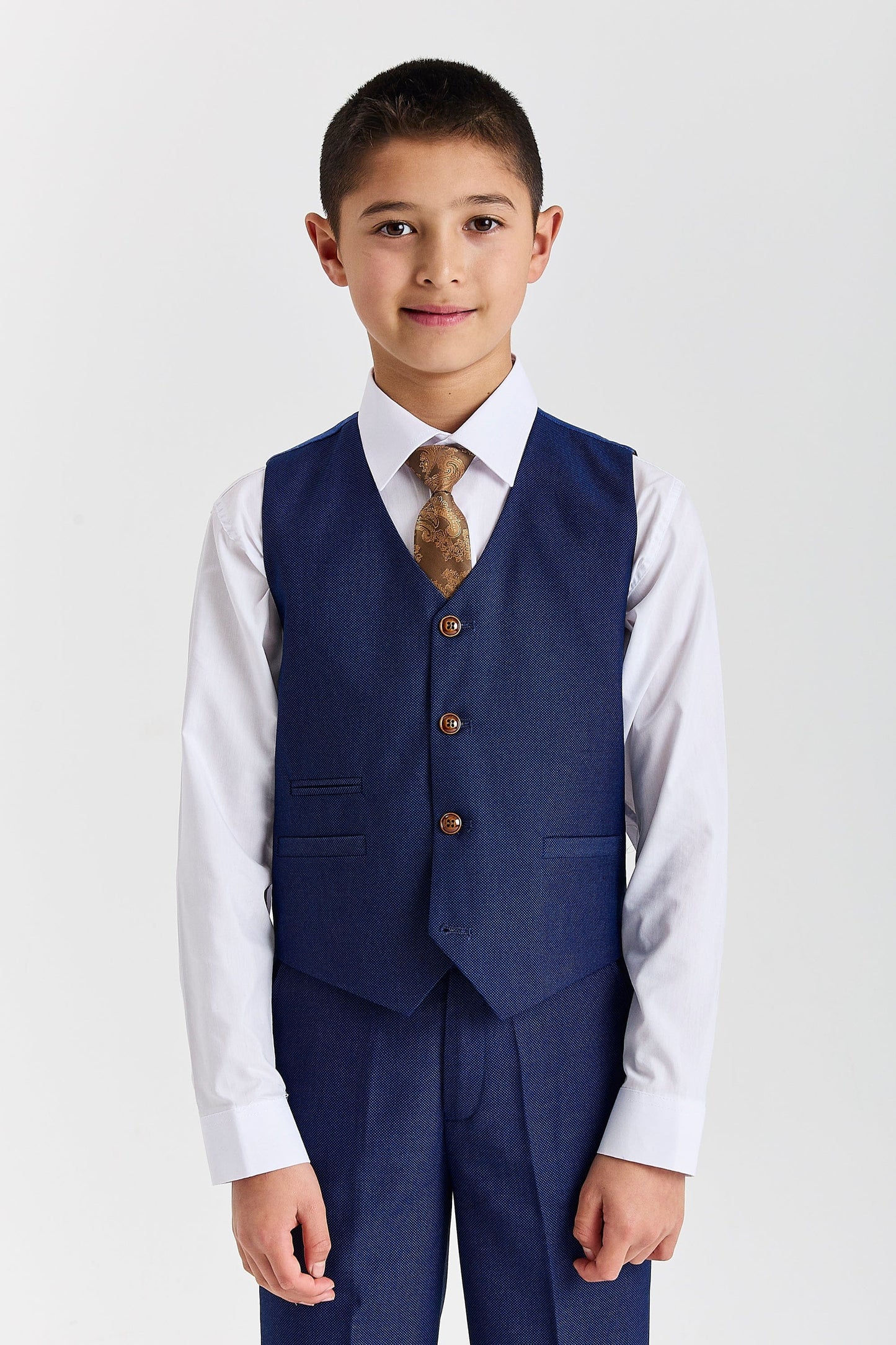 Paul Andrew Mayfair Blue Boys Three Piece Suit