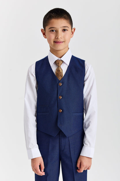 Paul Andrew Mayfair Blue Boys Three Piece Suit