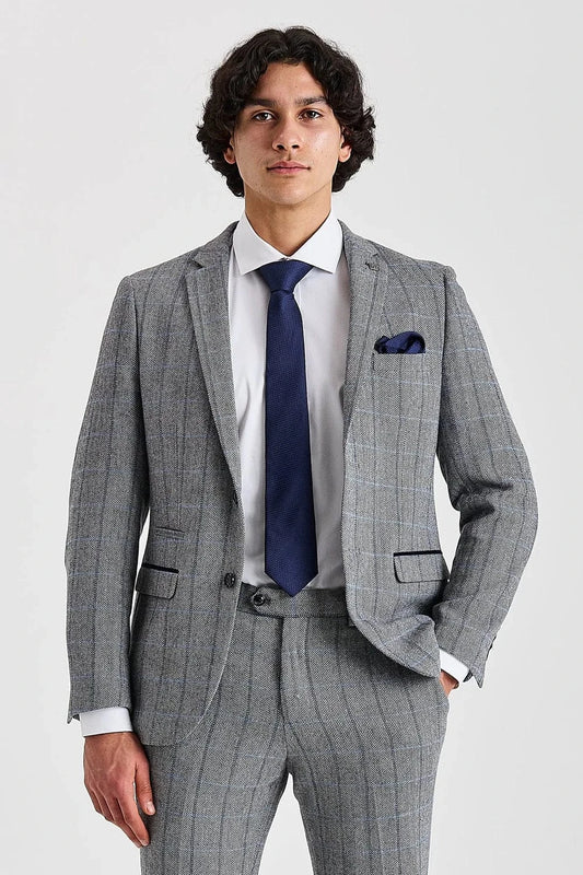 Paul Andrew Harris Grey Tweed Two Piece Suit