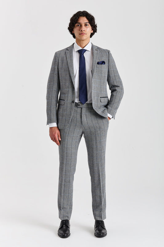 Paul Andrew Harris Grey Tweed Two Piece Suit