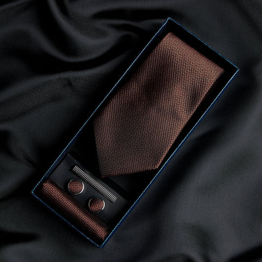 Paul Andrew Brown Textured Tie Set