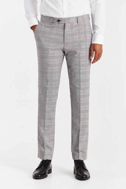 Paul Andrew Hugo Grey Suit trousers front facing view