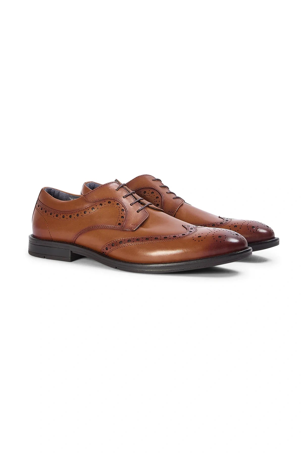 Paul Andrew Cambridge Tan Leather Brogue Shoes