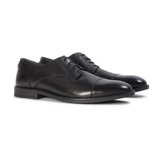 Paul Andrew Regent Black Leather Oxford Shoes