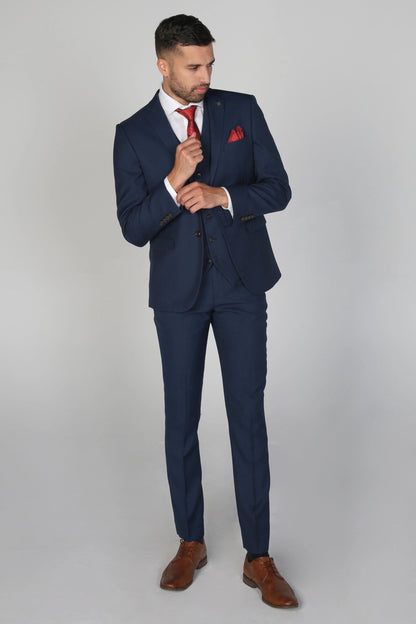 CALVIN NAVY 3-PIECE SUIT