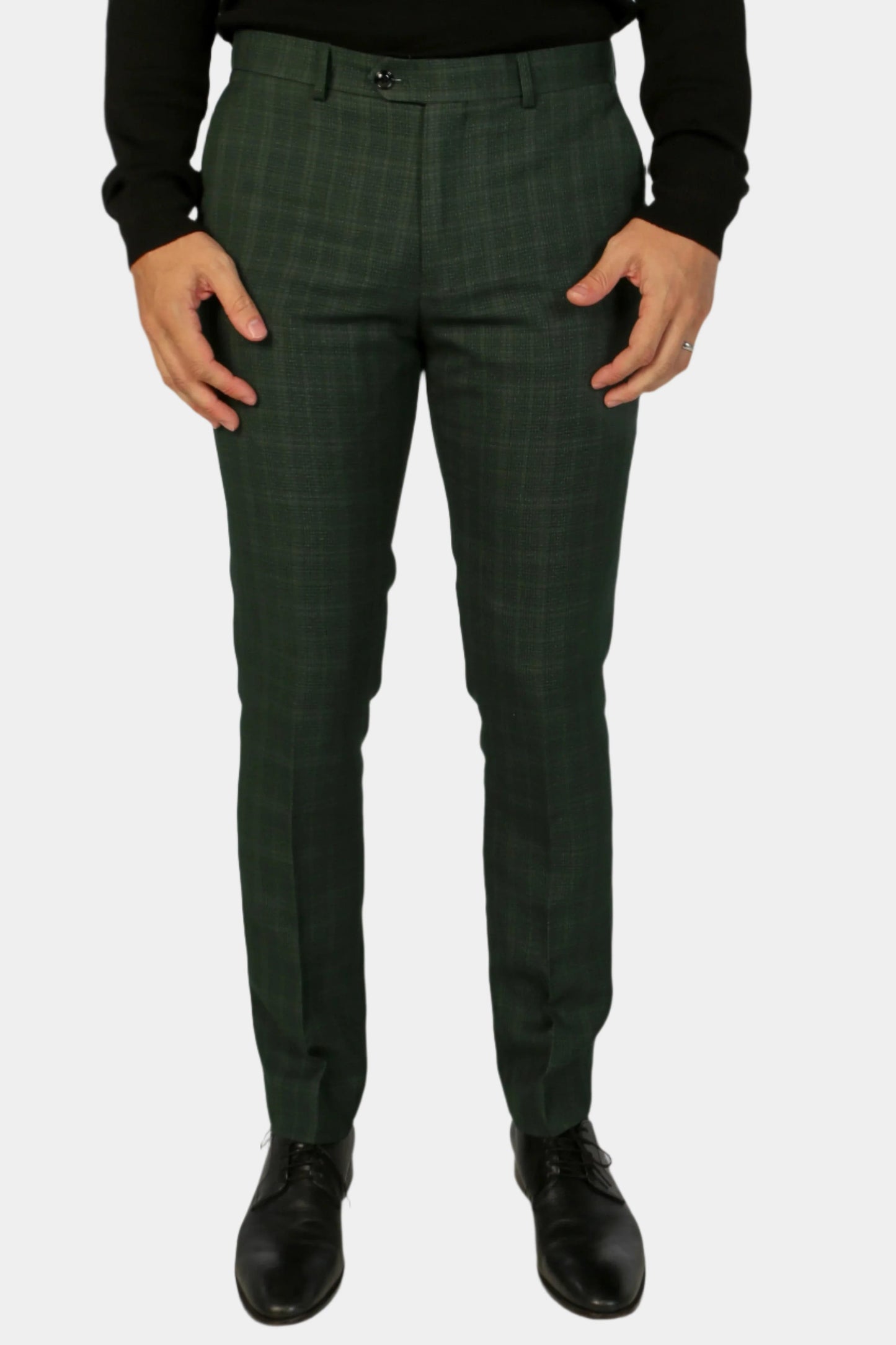 LEO GREEN CHECK 3-PIECE SUIT