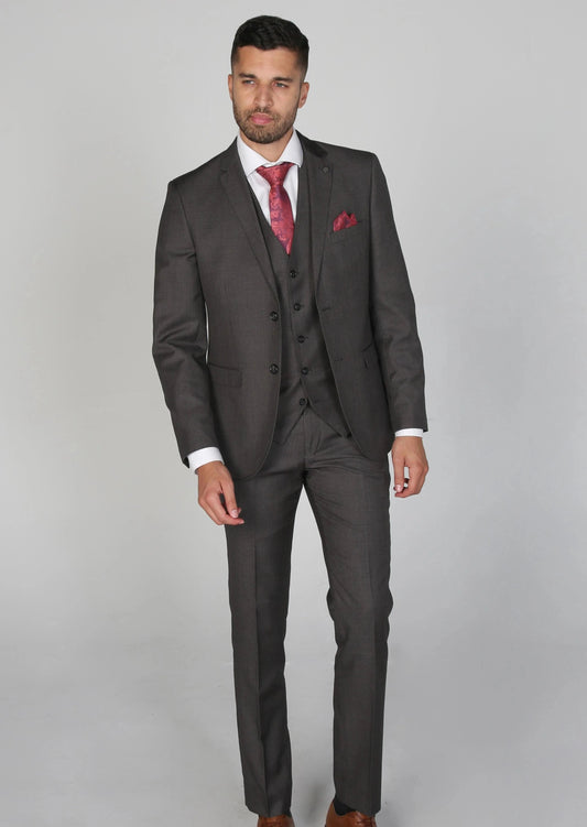 CHARLES CHARCOAL 3-PIECE SUIT