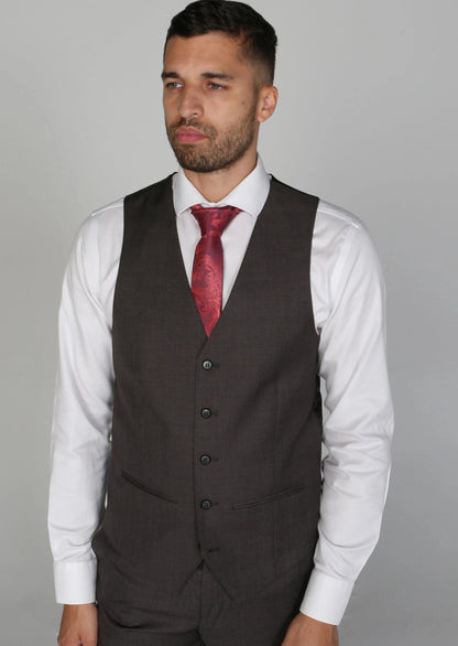 CHARLES CHARCOAL 3-PIECE SUIT