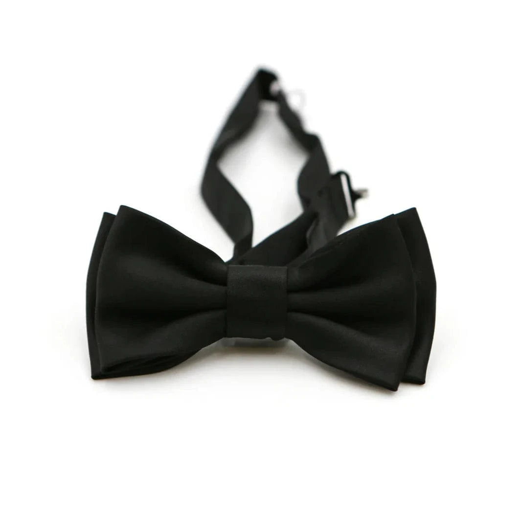 Paul Andrew black bow tie on a white background