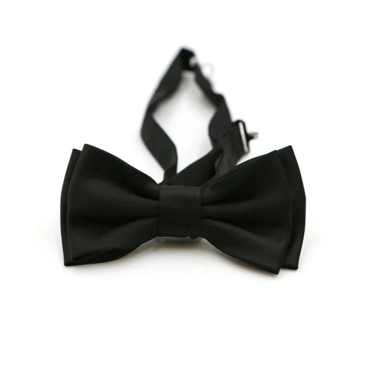 Paul Andrew black bow tie on a white background