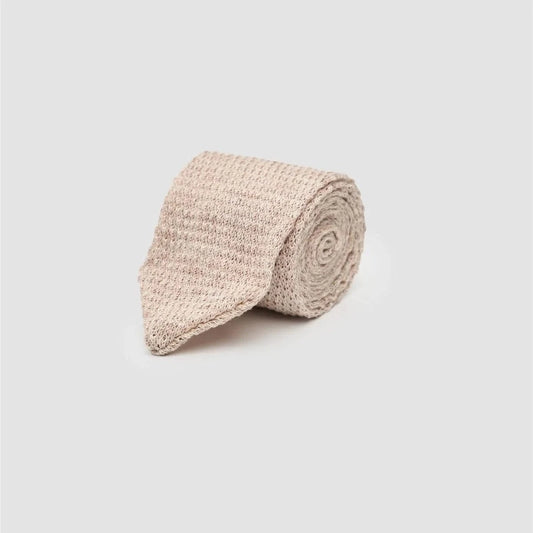 CAVANI SAND KNIT TIE SET