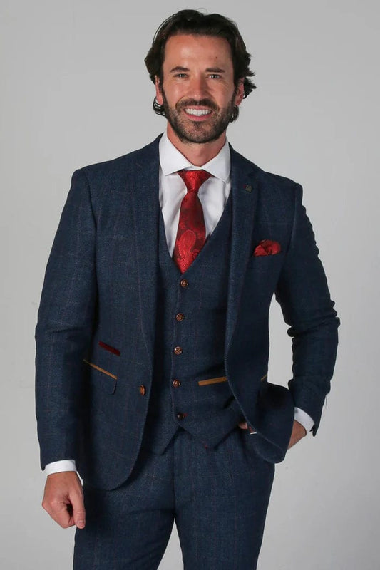 SCOTT NAVY TWEED BLAZER