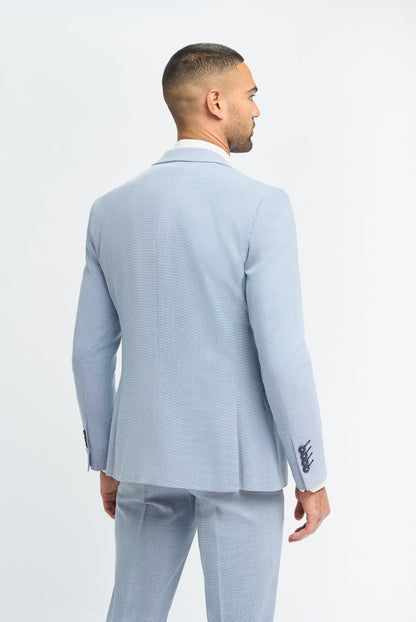 Cavani Miami Sky Blue Three Piece Suit