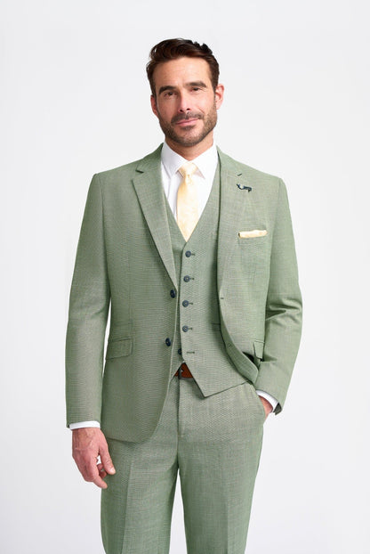 Cavani Miami Sage Three Piece Suit