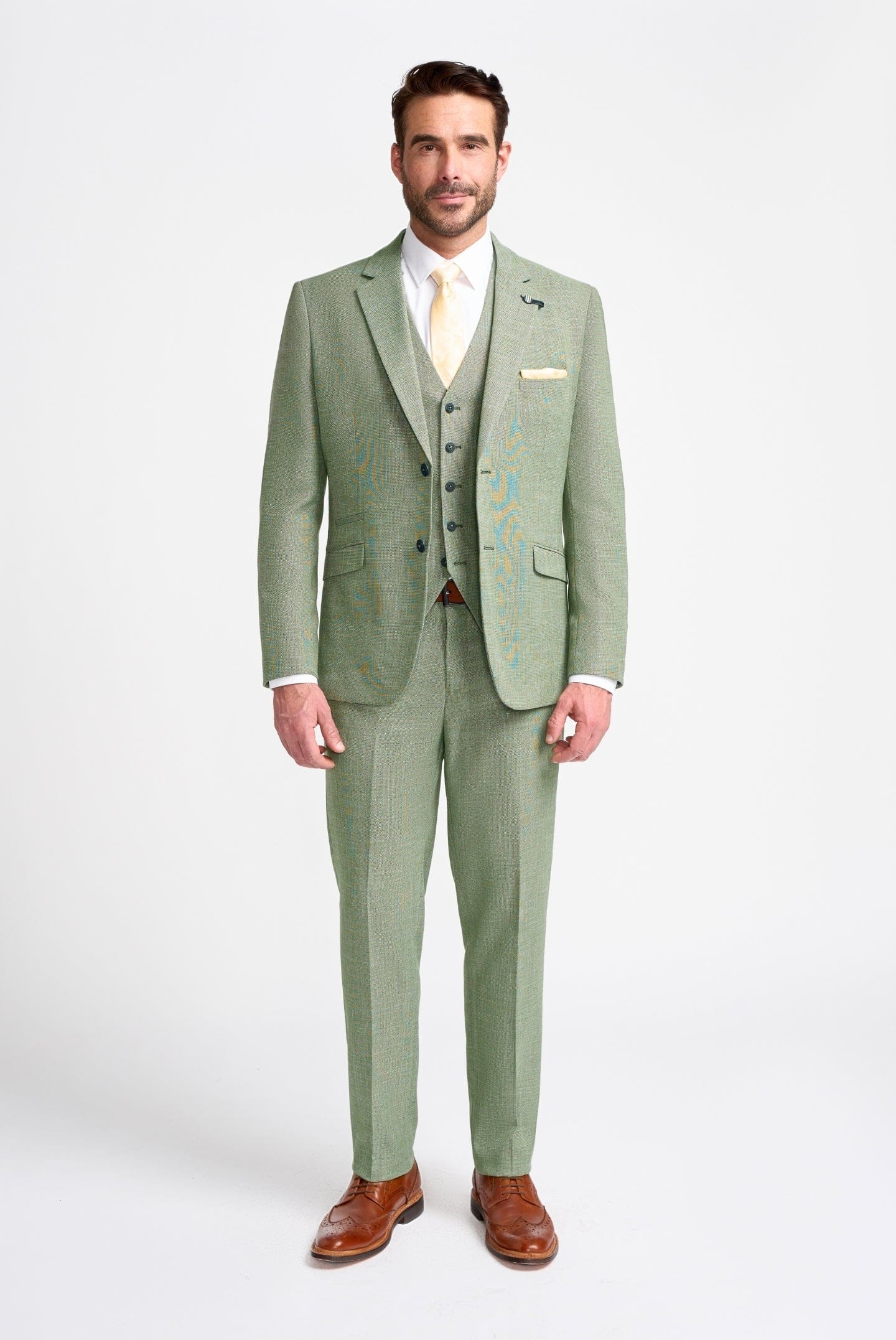 Cavani Miami Sage Three Piece Suit